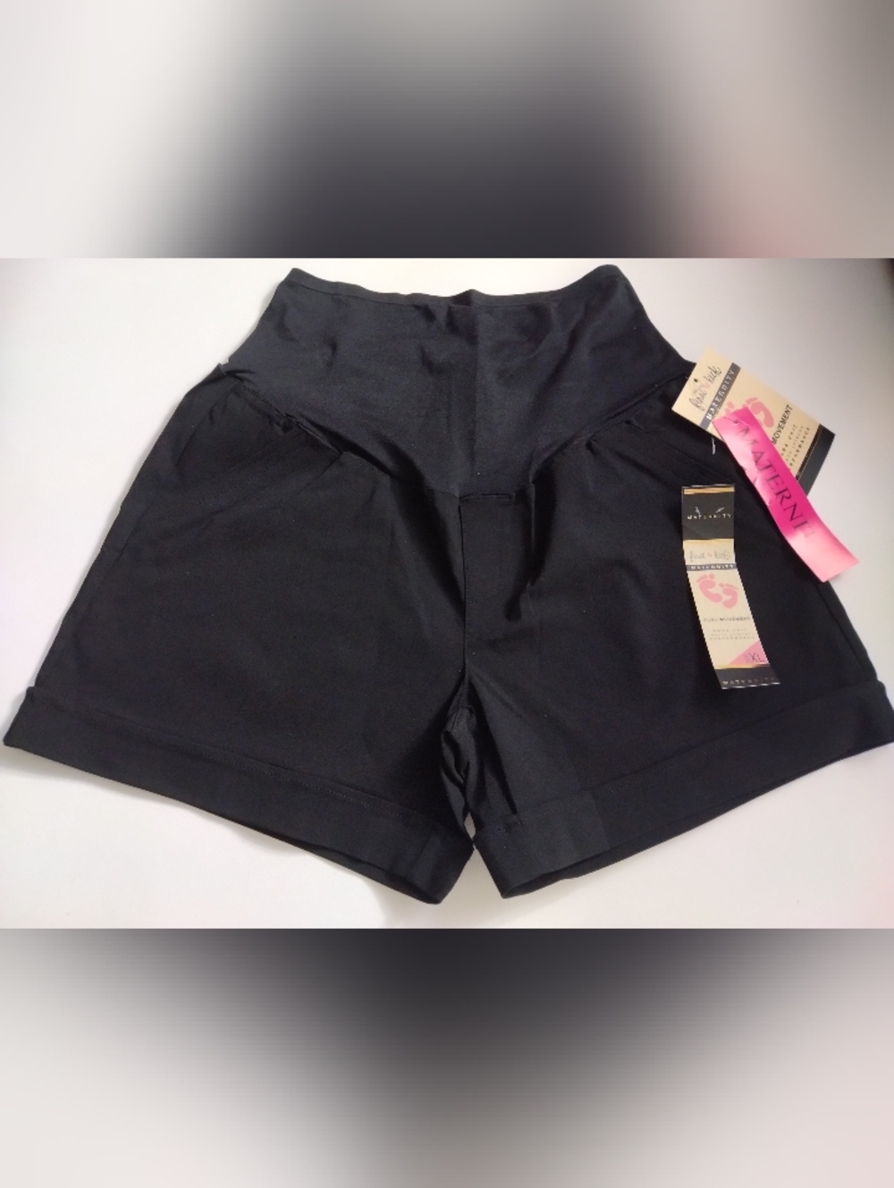 First Kick Black High-Waist Active Shorts New Size XL New